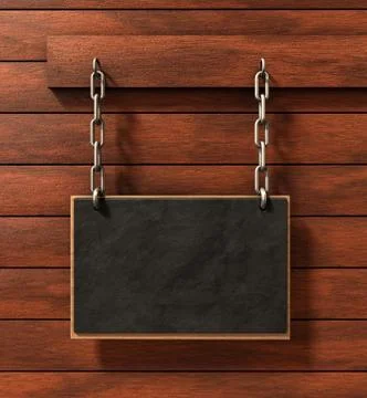 Chalkboard on wood Stock Illustration