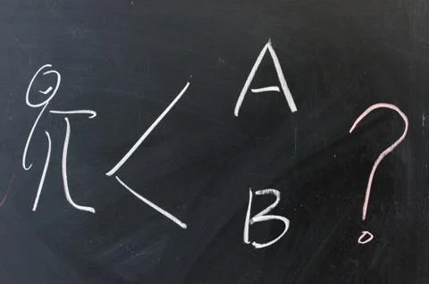 Chalkboard writing - two options Stock Photos