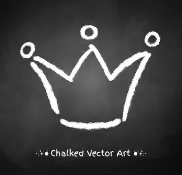 Chalked crown Stock Illustration