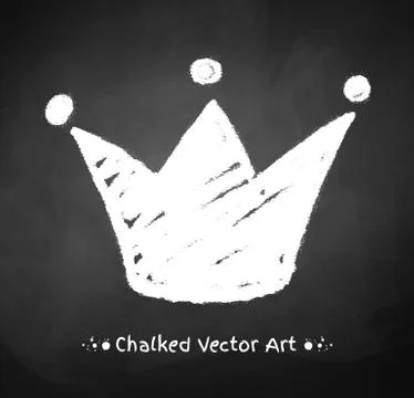 Chalked crown Stock Illustration