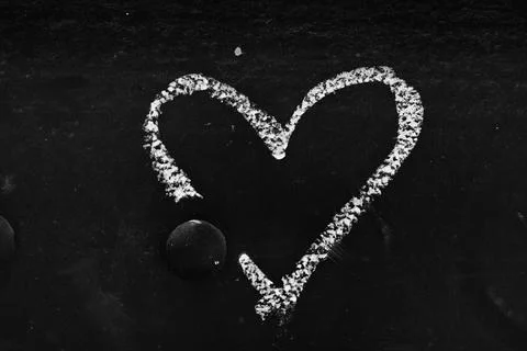 Chalked Heart Stock-Fotos