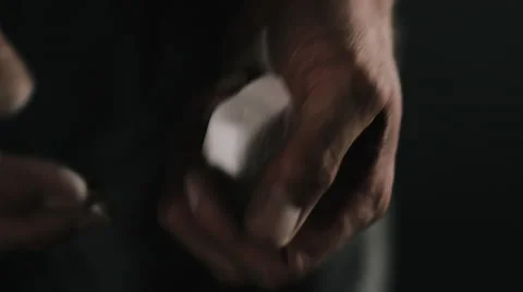 Chalking the Hands Stock Footage 42241027