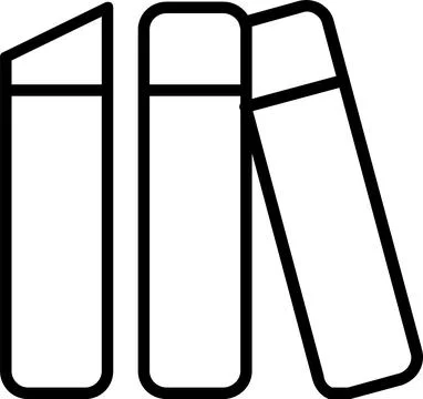 Chalks Line Icon Design Stock Illustration