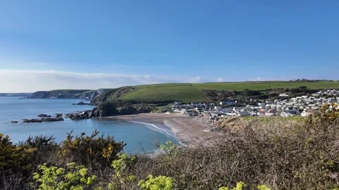 Challaborough south Devon England UK. 21.03.2026. Video. Challaborough resort. Vídeo Stock 332006332