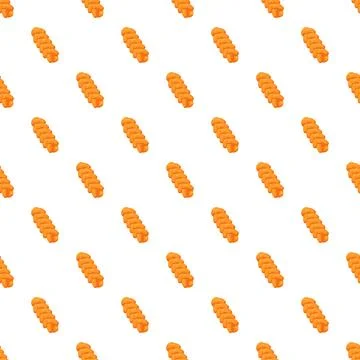 Challah bread braiding pattern repeating seamlessly on white Stock Illustration