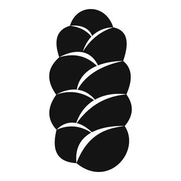 Challah bread icon representing jewish culture and traditions Stock Illustration