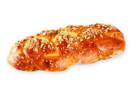 Challah bread isolated Stock Photos
