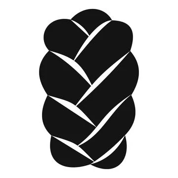 Challah bread loaf icon representing jewish culture Stock Illustration