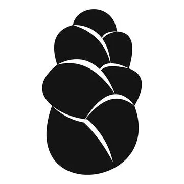 Challah bread loaf icon symbolizing jewish traditions Stock Illustration