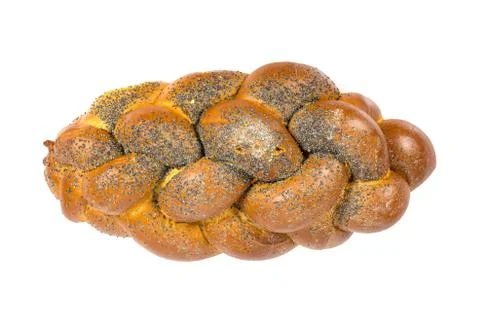 Challah bread on white background Stock Photos