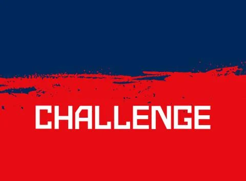 Challenge banner concept Stock Illustration