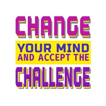 Challenge banner concept Stock Illustration