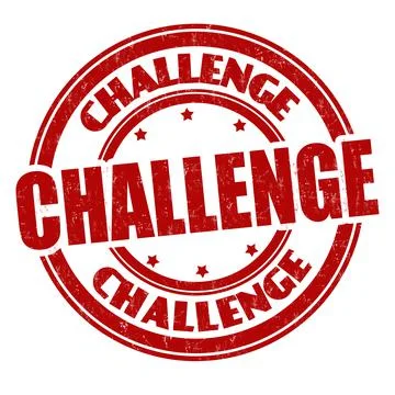 Challenge grunge rubber stamp Illustrazione stock