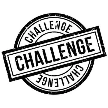 Challenge rubber stamp Stock Illustration