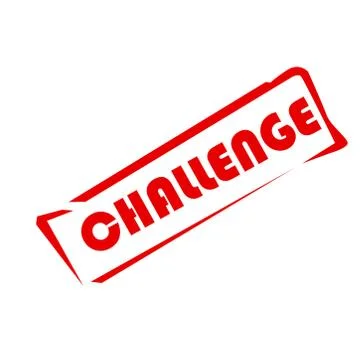 Challenge stamp icon on a white background. Vector illustration Stock Illustration