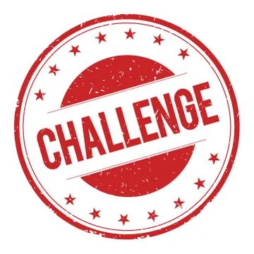 CHALLENGE stamp sign Stock Illustration