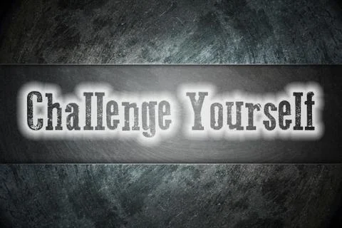 Challenge yourself concept Stock Illustration