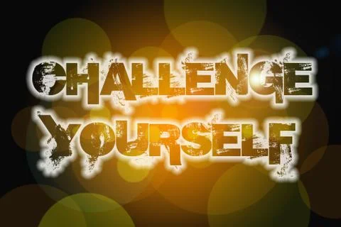 Challenge yourself concept Stock Illustration