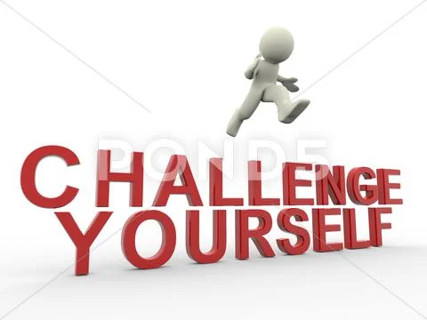 Challenge yourself Stock Illustration