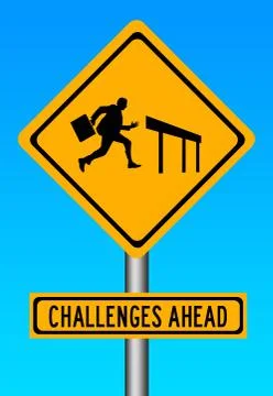 Challenges ahead Stock Illustration
