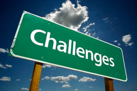 Challenges Road Sign Stock Photos