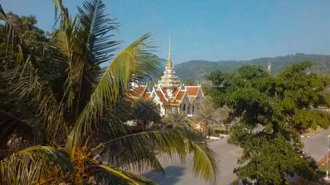 Chalong Temple Aerial Stock Footage 99006161