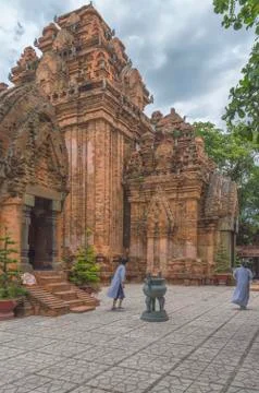 Cham Tower, the temple complex Po Nagar Nha Trang, Vietnam Stock Photos