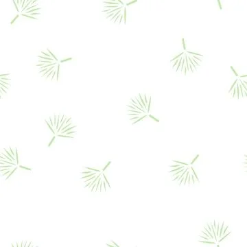 Chamaerops tropical leaf glyph vector seamless pattern イラスト素材