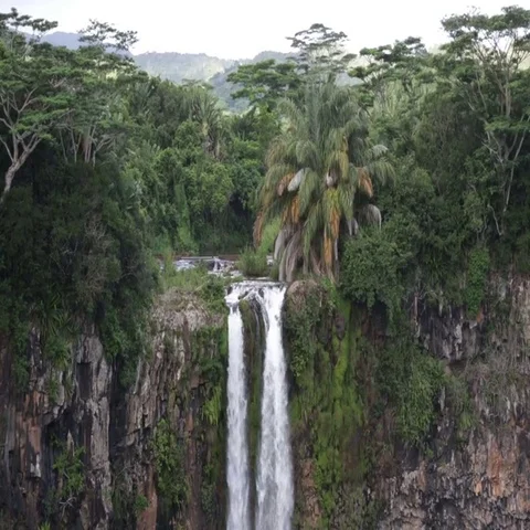 Chamarel falls in Mauritius Stock Footage 69482786