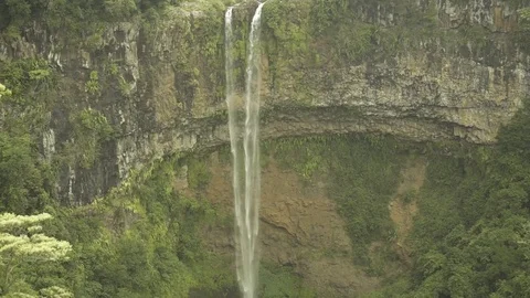 Chamarel Waterfall Stock Footage 80985708