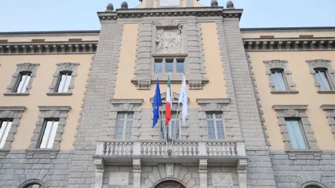 Chamber of Commerce of Bergamo Stock Footage 201796523