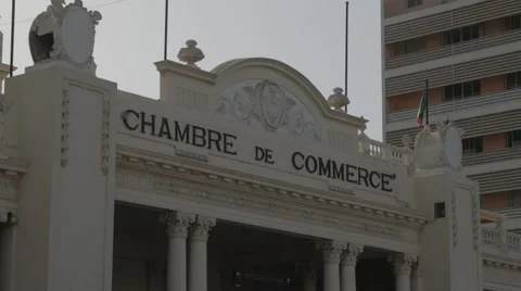 Chamber of Commerce Office, Dakar, Senegal Video stock 47937084