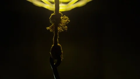 Chamber of horrors meat on a hook Stock Footage 108813958
