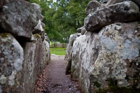 Chambered cairn 库存照片