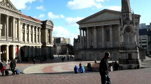 Chamberlain Square Birmingham Stock Footage 49866995