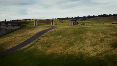 Chambers Bay Golf Course Approach From Park Vídeo Stock 155908511