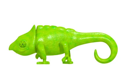 Chameleon 3D 4K Stock Footage 58108008