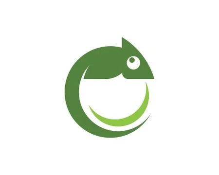 Chameleon icon silhouette vector Stock Illustration
