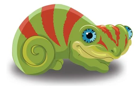 Chameleon, illustration 库存插图