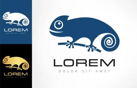 Chameleon logo Stock Illustration