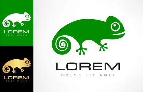 Chameleon logo Stock Illustration