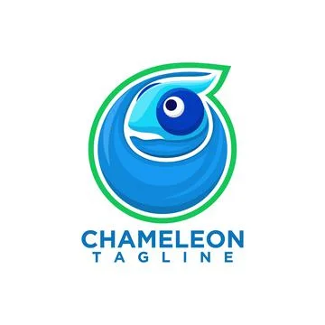 Chameleon logo Stock Illustration