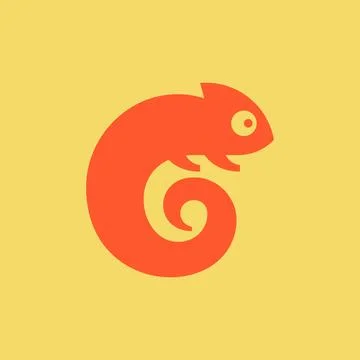 Chameleon Logo Stock Illustration