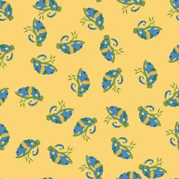 Chameleon seamless pattern. Background of tropical lizard. Stock Illustration