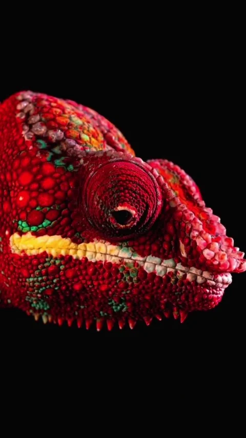 Chameleon on a tree branch Stock Footage 325564644