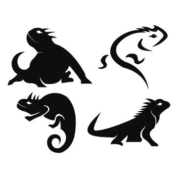 Chameleon vector icon. Stock Illustration