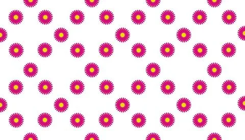 Chamomile, camomile, daisy, gerbera seamless pattern Stock Illustration