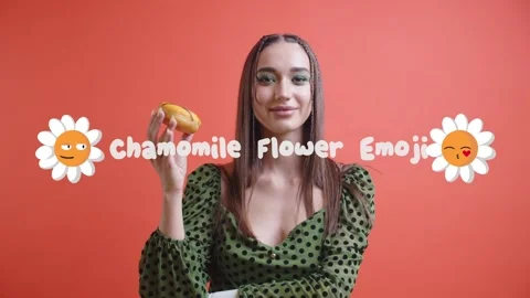 Chamomile flower emoji for After Effects Stockmateriaal After Effects