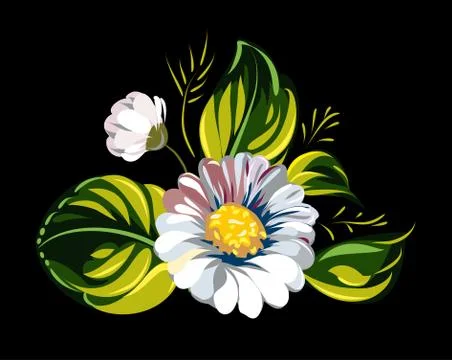 Chamomile flower Stock Illustration