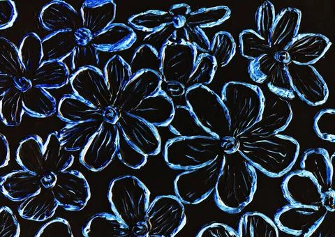 Chamomile flowers Stock Illustration